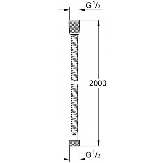 Шланг для душа GROHE Relexaflex Metal 28140001 длина 200 см