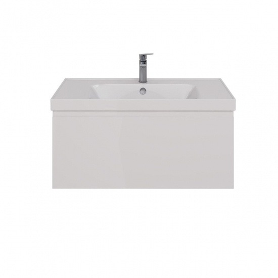 Тумба для комплекта LEMARK Veon Mini 90 подвесная, 1 ящик, белая, под раковину Грейс 90