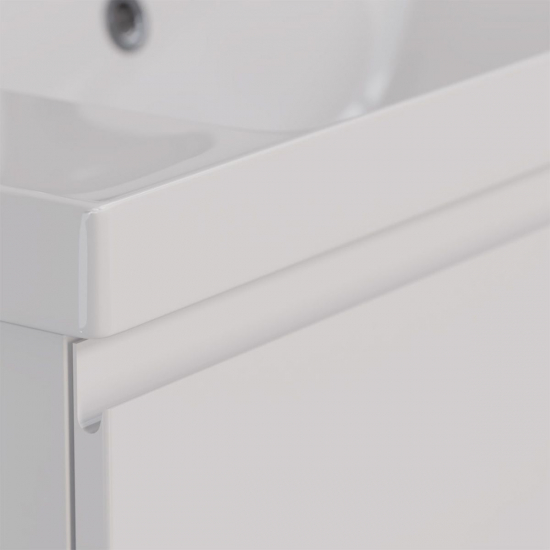 Тумба для комплекта LEMARK Veon Mini 90 подвесная, 1 ящик, белая, под раковину Грейс 90