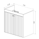 Тумба для комплекта LEMARK Romance 80, 2 дверцы, белый глянец, под раковину Эйфория 80