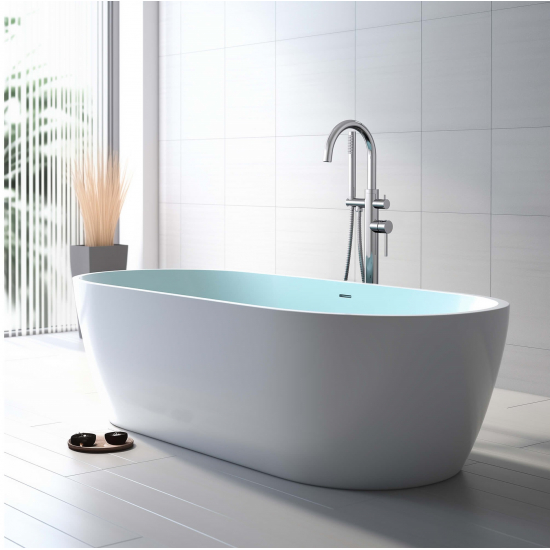 Смеситель для ванны напольный AQUATEK Европа AQ1345CR хром