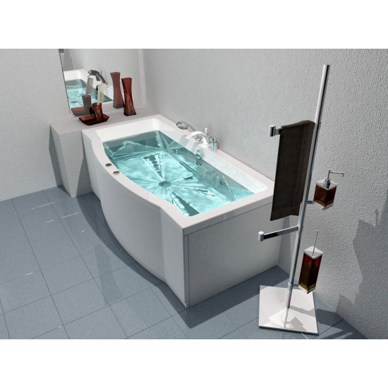 Акриловая ванна АКВАТЕК Гелиос GEL180-0000067 180x90 с каркасом и фронтальным экраном