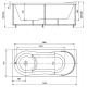 Акриловая ванна АКВАТЕК Афродита AFR170-0000045 170x70 см с каркасом
