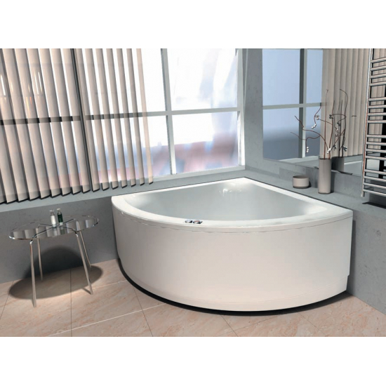 Акриловая ванна АКВАТЕК Юпитер UPT150-0000026 150x150 см, угловая, вклеенный каркас, с экраном