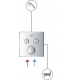 Термостатический смеситель встраиваемый GROHE Grohtherm SmartControl 29124000 для душа, хром