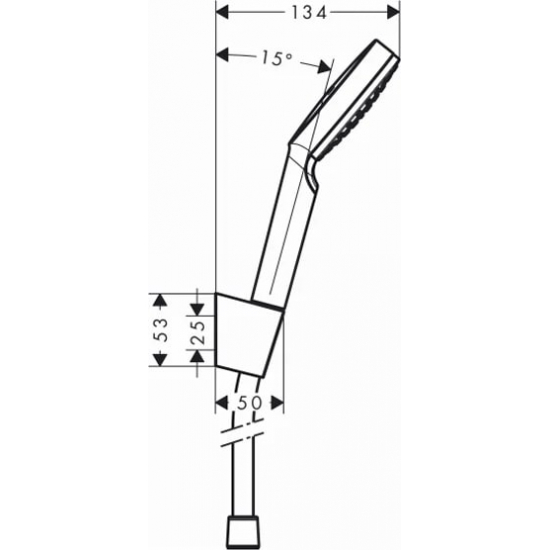 Душевой набор HANSGROHE Crometta 1jet 1,60м 26567400 хром