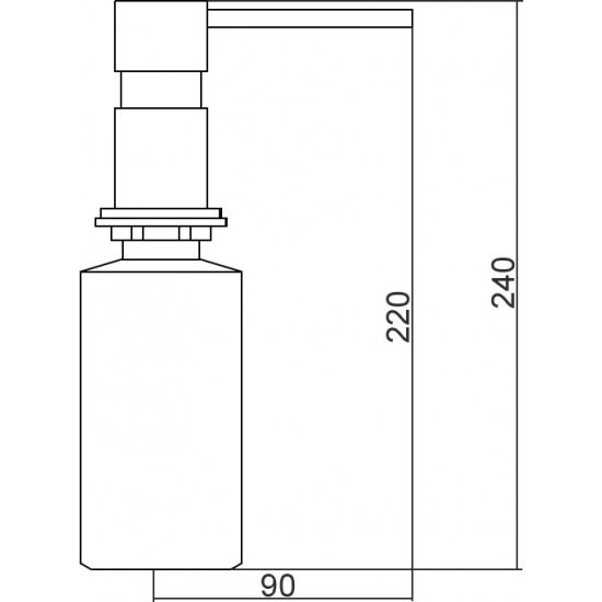 Дозатор для кухонной мойки SEAMAN SSA-011 gun light