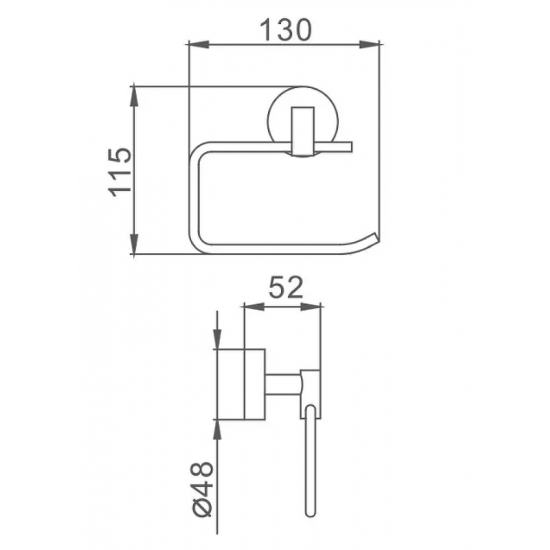 Держатель туалетной бумаги FRAP F1703-3 