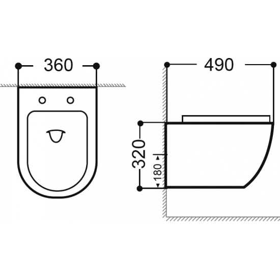 Унитаз подвесной AQUANET Rimless Cetus W Short LX-1900