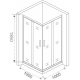 Душевой уголок BAS Good Door Infinity CR-100-C-CH 100x100x185 стекло прозрачное, профиль хром