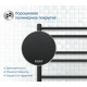 Полотенцесушитель водяной АКВАТЕК Либерти П10 50x80 черный муар