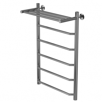 Полотенцесушитель водяной MIXLINE Mira 80х50 1/2'' трапеция, 5 перекладин, полка