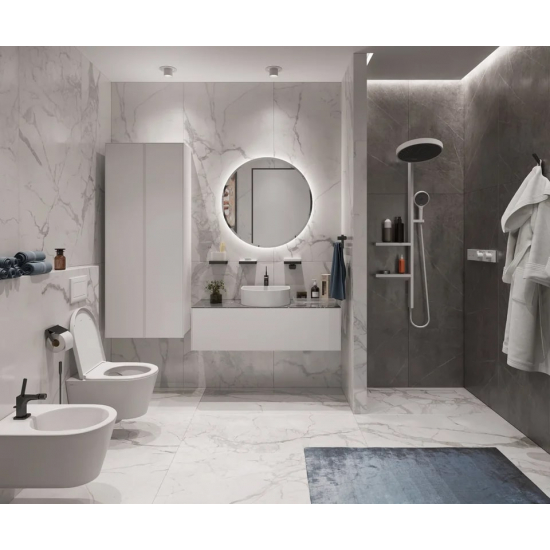 Термостатический смеситель встраиваемый HANSGROHE RainSelect 15380700 для душа, матовый белый