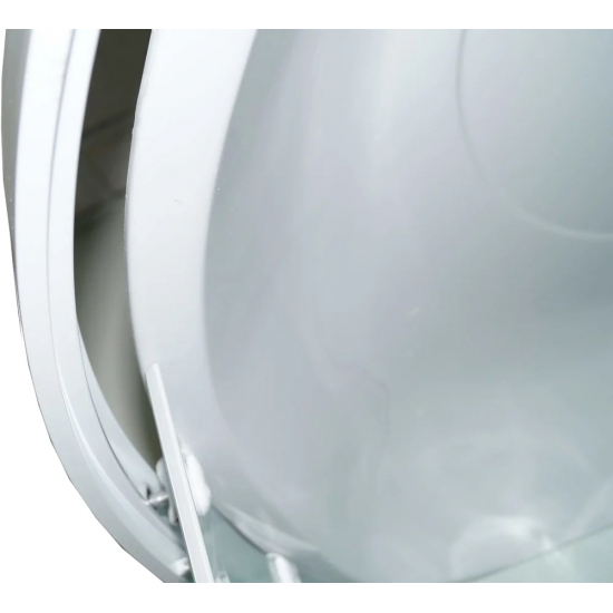 Душевая кабина PARLY Bianco Эконом EB1021 100x100x215 стекло матовое. профиль белый, высокий поддон