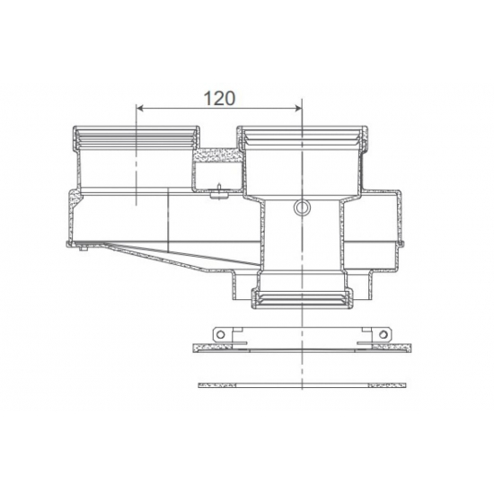 Адаптер разделительный моноблочный ROYAL THERMO 80 (B-B)
