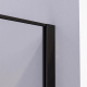 Душевой уголок VECONI Premium Prato 300 SP B-L 170x90 левый, стекло прозрачное, профиль чёрный