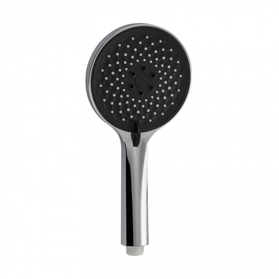 Лейка для душа GFMARK 6085 хром с чёрной вставкой, 3 режима
