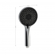 Лейка для душа GFMARK 6085 хром с чёрной вставкой, 3 режима