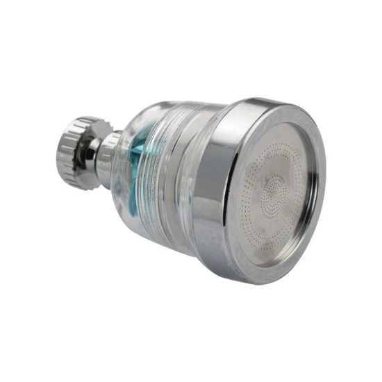 Аэратор САНАКС 108 двухрежимный, прозрачный с голубой вставкой