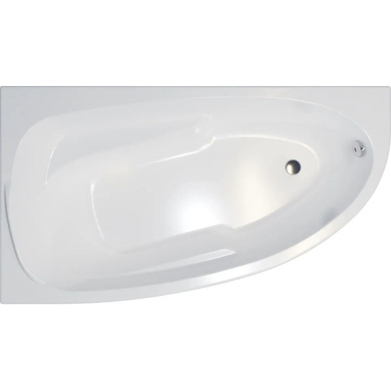Акриловая ванна 1ACReal Мадрид R 150x95 см, угловая, с каркасом, асимметричная