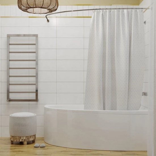 Акриловая ванна 1ACReal Мадрид Щ0000045645 L без опоры 170x95 см, угловая, асимметричная