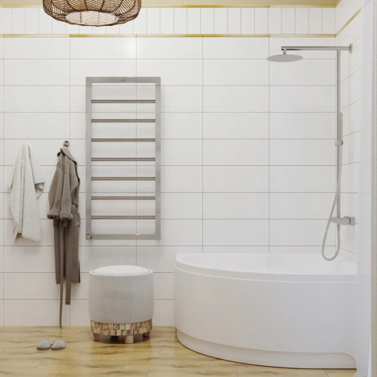 Акриловая ванна 1ACReal Мартин Щ0000045647 без опоры 120x120 см, угловая, четверть круга