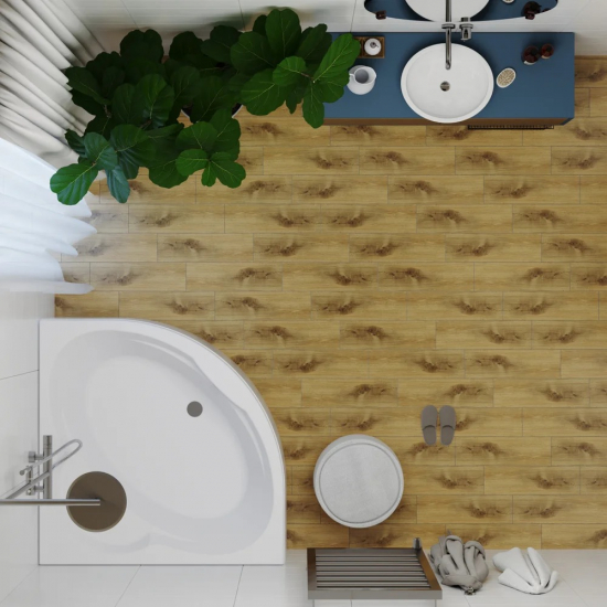 Акриловая ванна 1ACReal Мартин Щ0000045647 без опоры 120x120 см, угловая, четверть круга