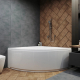 Акриловая ванна 1ACReal ОМР Moscow 150x150 см, угловая, с каркасом, четверть круга