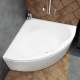 Акриловая ванна 1ACReal ОМР Moscow 150x150 см, угловая, с каркасом, четверть круга