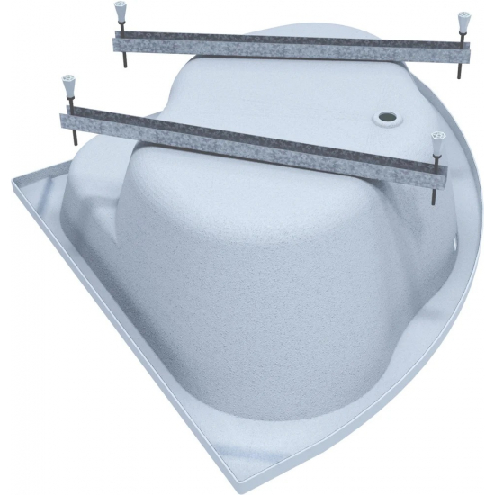 Акриловая ванна 1ACReal ОМР Moscow 150x150 см, угловая, с каркасом, четверть круга