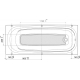Акриловая ванна 1ACReal Стандарт Европа 180x70 см, с ножками