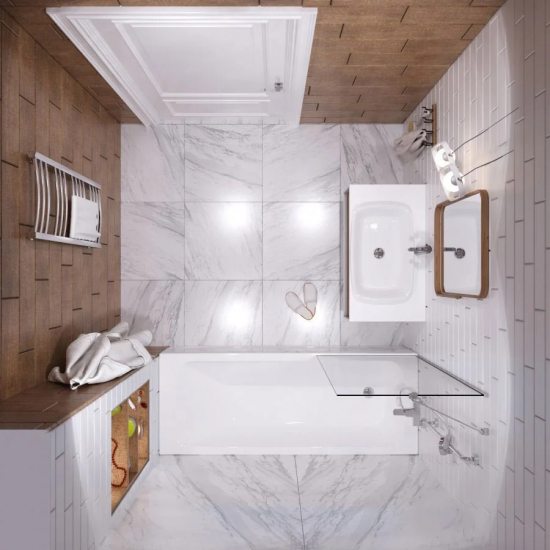 Акриловая ванна 1ACReal Стандарт Гамма 150x70 см, с каркасом