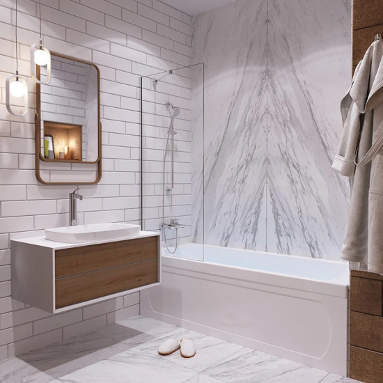 Акриловая ванна 1ACReal Стандарт Гамма Щ0000028734 без опоры 160x70 см