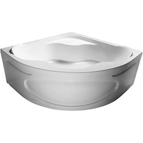 Акриловая ванна 1МАРКА  Afrodita 140x140 см, угловая, с каркасом, для двоих, четверть круга