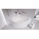 Акриловая ванна 1МАРКА  Cassandra 140x140 см, без опоры угловая, для двоих, четверть круга