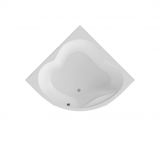 Акриловая ванна 1МАРКА  Cassandra 140x140 см, угловая, с каркасом, для двоих, четверть круга