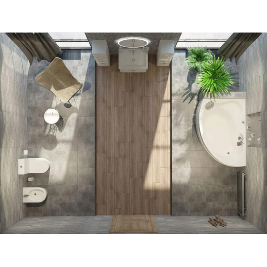 Акриловая ванна 1МАРКА  Catania L 160x110 см, угловая, с каркасом, асимметричная