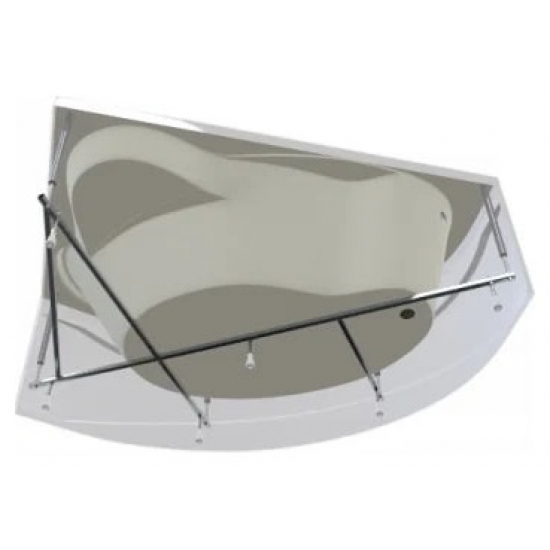 Акриловая ванна 1МАРКА  Catania R 150x105 см, угловая, с каркасом, асимметричная