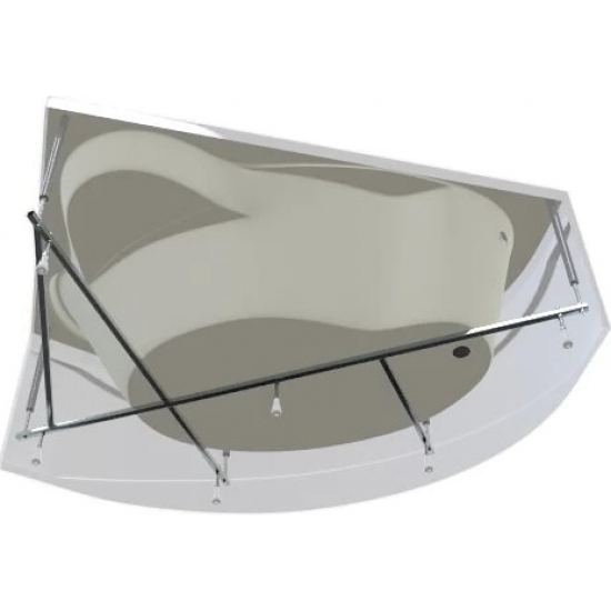 Акриловая ванна 1МАРКА  Catania R 160x110 см, угловая, с каркасом, асимметричная