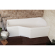 Акриловая ванна 1МАРКА  Convey R 150x75 см, с ножками, асимметричная