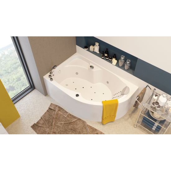 Акриловая ванна 1МАРКА  Diana L 170x105 см, угловая, с каркасом, асимметричная