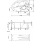 Акриловая ванна 1МАРКА  Diana L 170x105 см, угловая, с каркасом, асимметричная