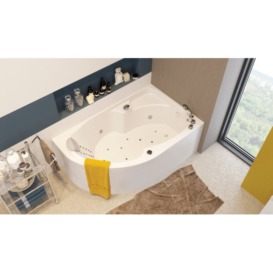 Акриловая ванна 1МАРКА  Diana R 160x100 см, без опоры угловая, асимметричная