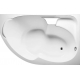 Акриловая ванна 1МАРКА  Diana R 160x100 см, угловая, с каркасом, асимметричная