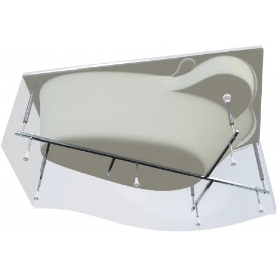 Акриловая ванна 1МАРКА  Gracia L 150x90 см, угловая, с каркасом, асимметричная