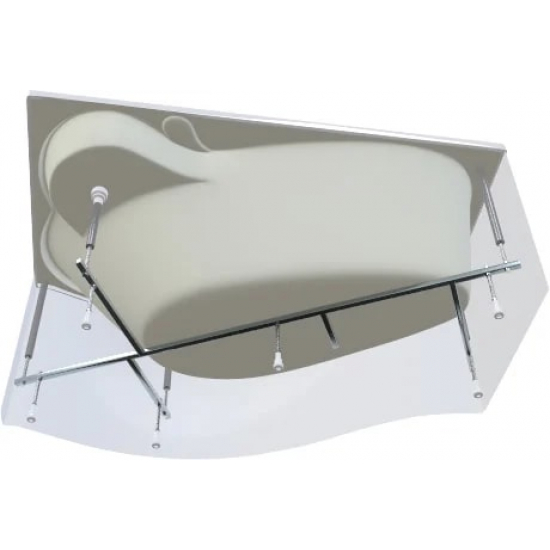 Акриловая ванна 1МАРКА  Gracia R 150x90 см, угловая, с каркасом, асимметричная