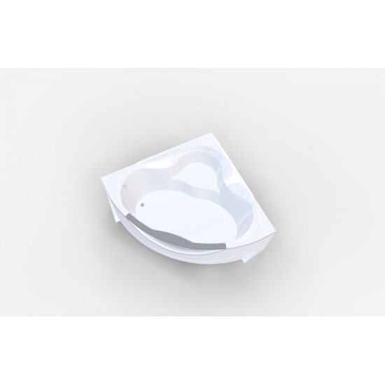 Акриловая ванна 1МАРКА  Grand Luxe 155x155 см, без опоры угловая, четверть круга