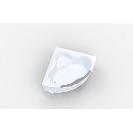 Акриловая ванна 1МАРКА  Grand Luxe 155x155 см, угловая, с каркасом, четверть круга