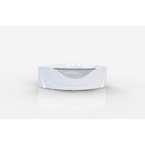 Акриловая ванна 1МАРКА  Grand Luxe 155x155 см, угловая, с каркасом, четверть круга