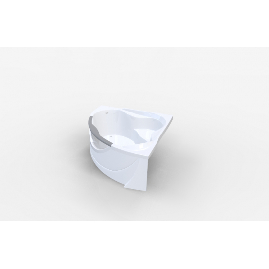 Акриловая ванна 1МАРКА  Grand Luxe 155x155 см, угловая, с каркасом, четверть круга